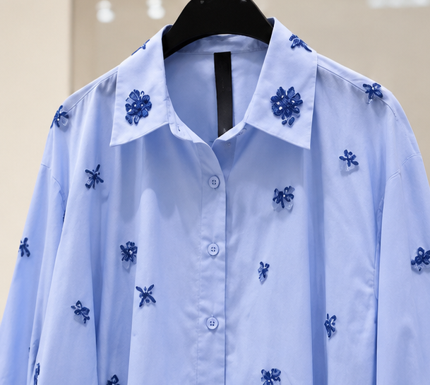 blue embroidery set image 3