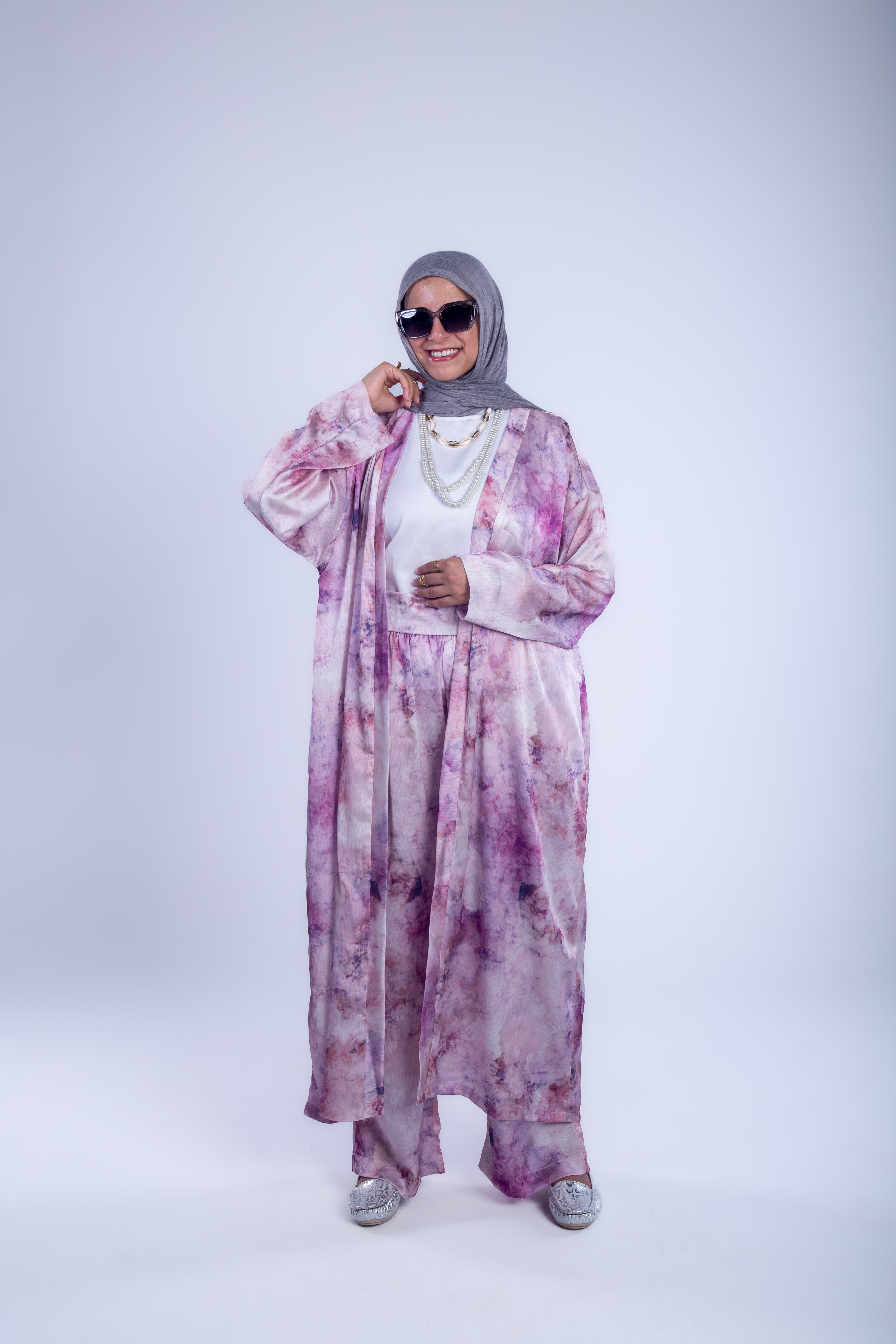 Modern set(kimono&wide leg pants) image 1