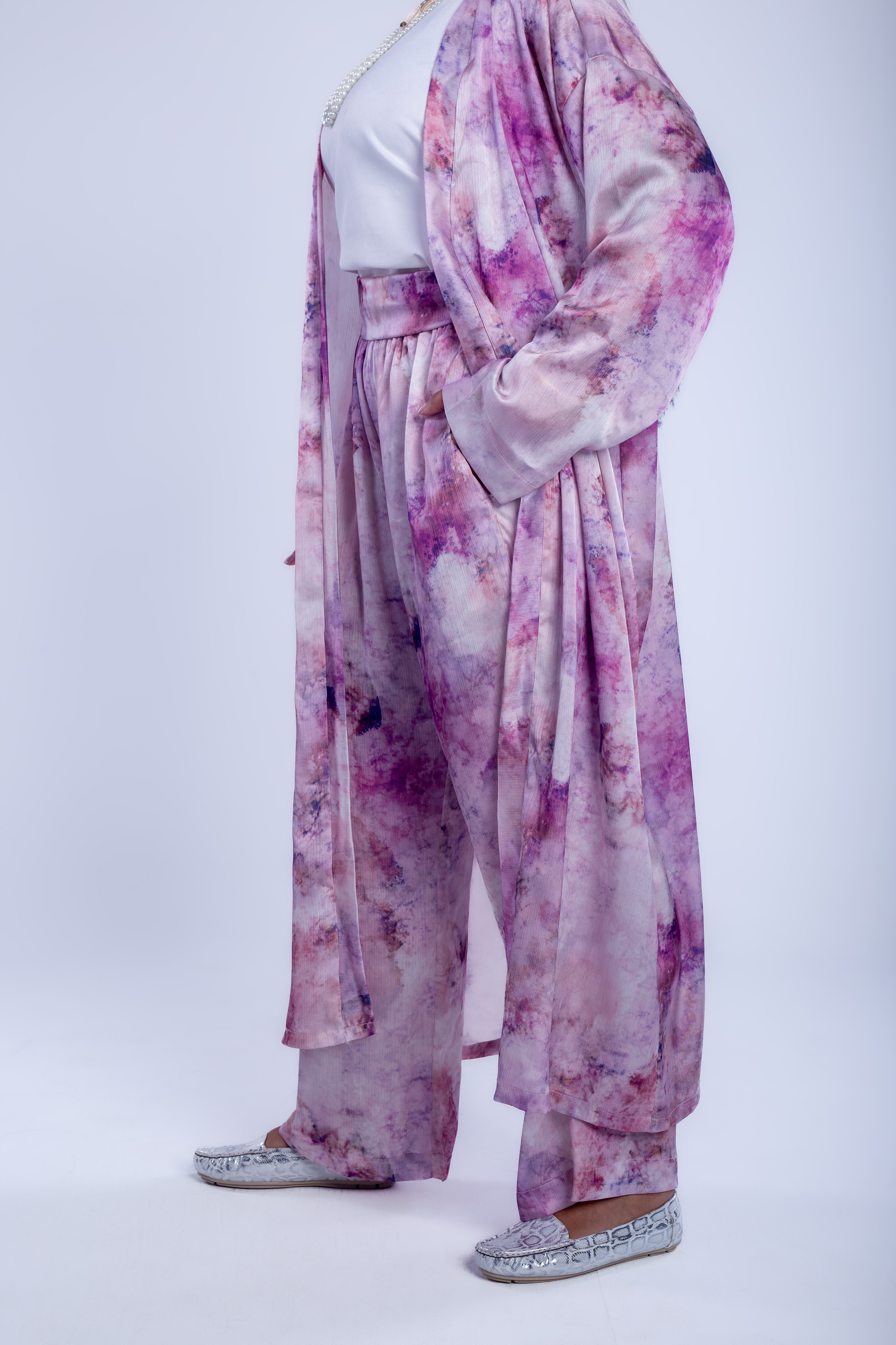 Modern set(kimono&wide leg pants) image 2