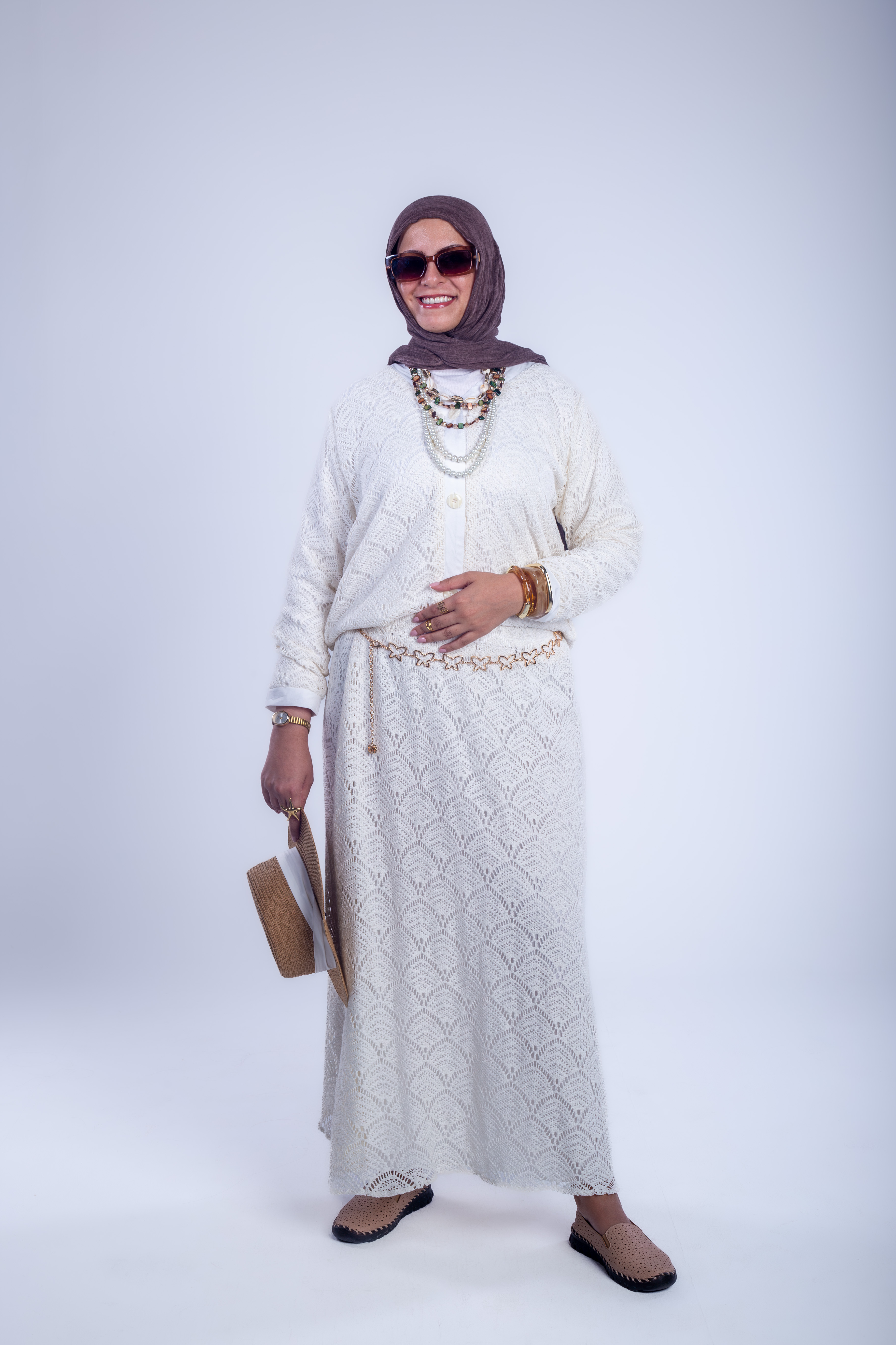 off white Crochet Sets image 4