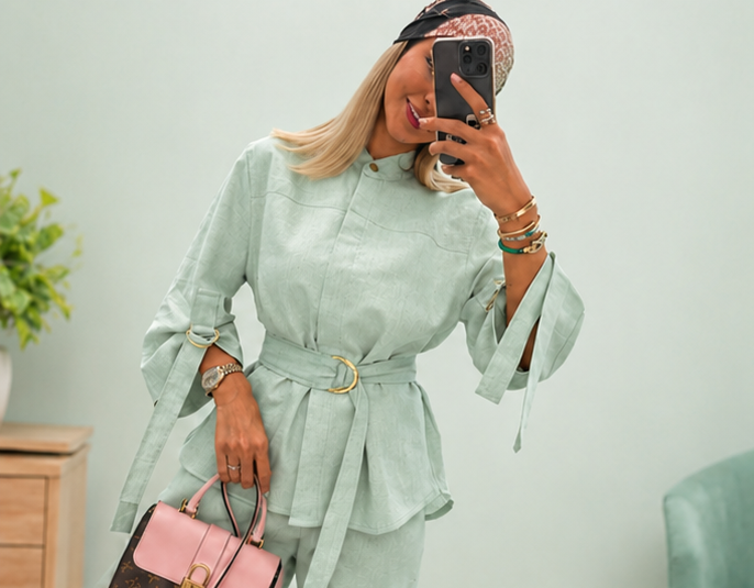 Mint Green formal set image 2