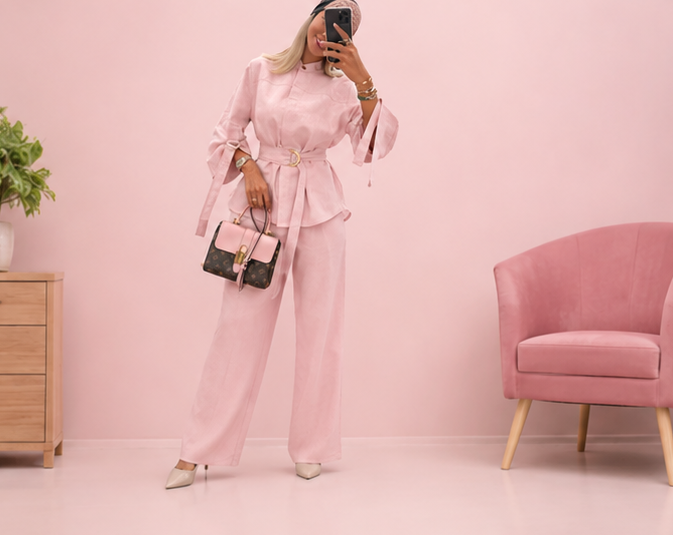 Pink formal set